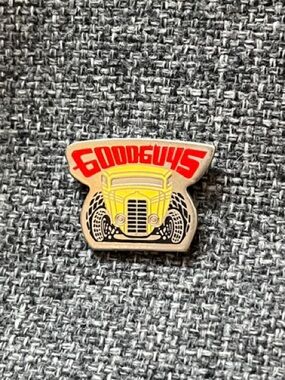 Yellow Vintage Hot Rod Enamel Pin